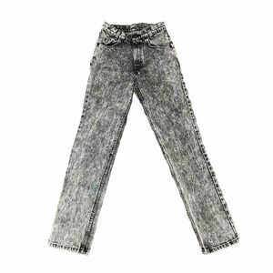 Student 26x30 Vintage 80s-90s Levi’s 705 Acid Wash Gray/Black Jean USA free ship